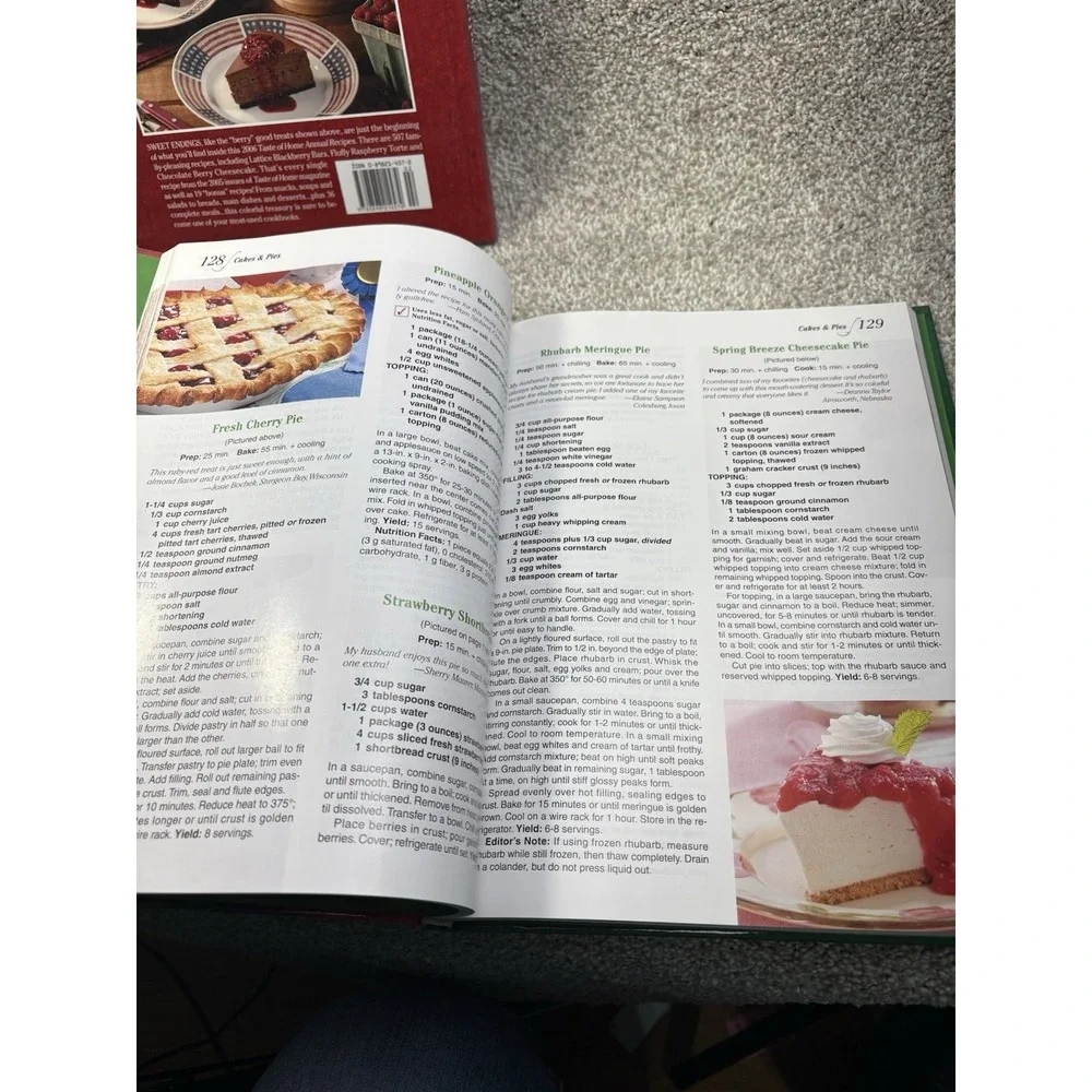 Taste of Home Annual Recipes Cookbook Lot 4 Books‎ 2003 2004 2006 2007 Hardcover